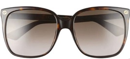 1-1 A Fashion Lady Gucci 57mm Gradient Square Sunglasses