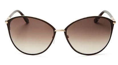 4-1 A Fashion Lady Tom Ford Penelope Oversized Sunglasses